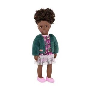 Our Generation Lucia 18" Fashion Doll with Faux-Fur Jacket & Floral Dress NEW
